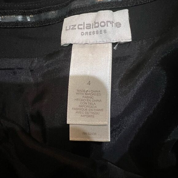 Liz Claiborne Strapless Black Mini Dress size 4 - Picture 7 of 7